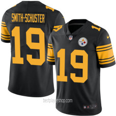 Mens Pittsburgh Steelers #19 Juju Smith Schuster Limited Black Rush Vapor Jersey Bestplayer